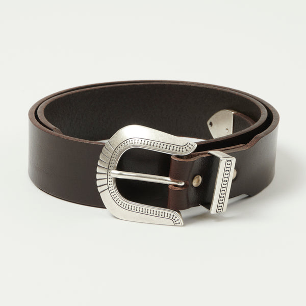 Shangri-La Heritage 'Rodeo' Leather Belt - Brown Testa di Moro