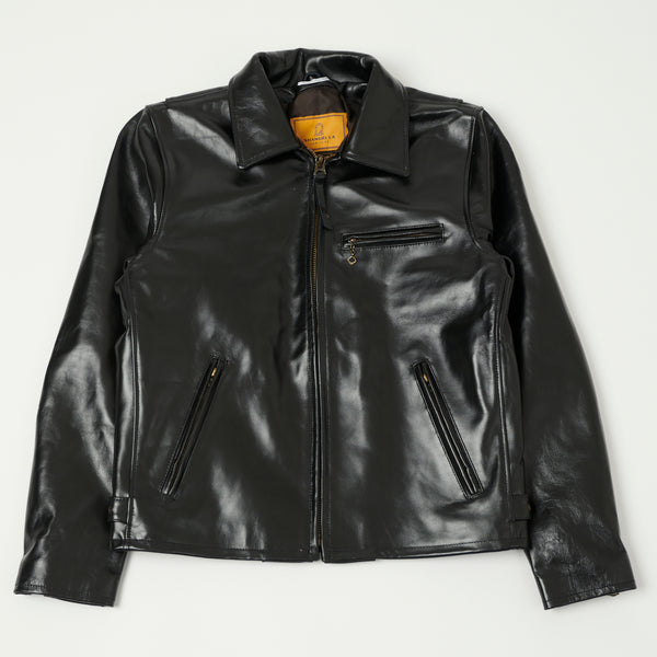 Shangri-La Heritage 'Varenne' Horsehide Leather Jacket - Black