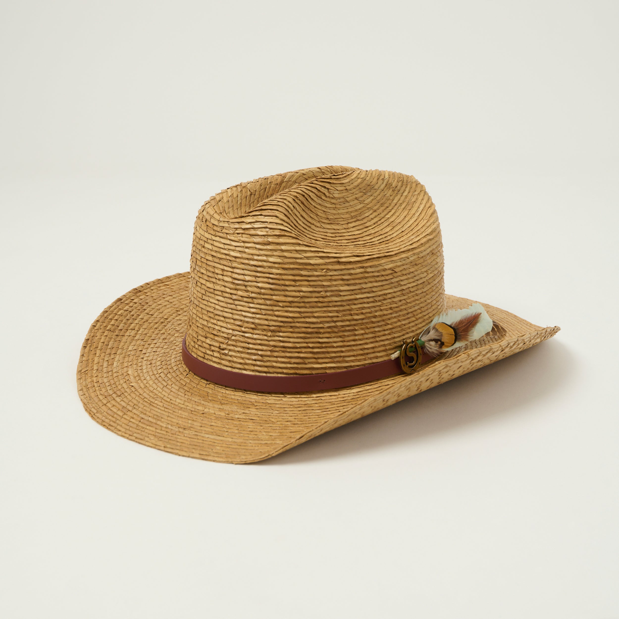 straw hat stetson short brim cowboy hat