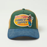 Stetson 'Lumber Supply' Trucker Cap - Blue/Green/Tan