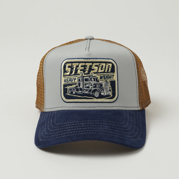 Stetson 'Heavy Duty' Trucker Cap - Blue/Brown