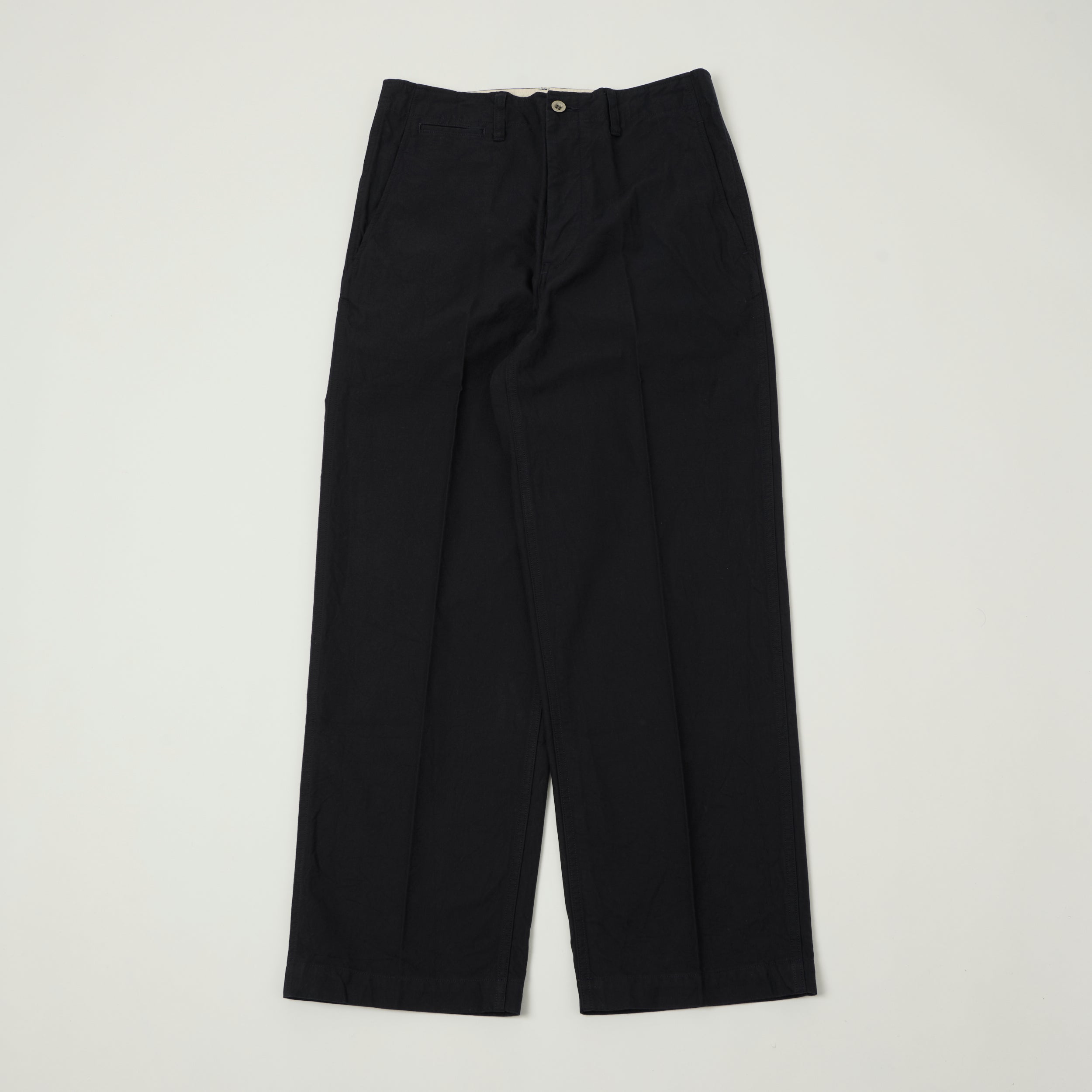 visvim 'Broader' High Density Twill Chino - Navy – SON OF A STAG visvim 'Broader' High Density Twill Chino - Navy – SON OF A STAG