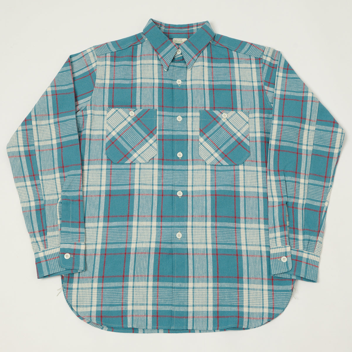 Warehouse & Co 3055 Duck Digger Plaid Work Shirt - Sax – SON OF A STAG