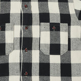 Warehouse 3104 '23 'A Pattern' Flannel Shirt - Black