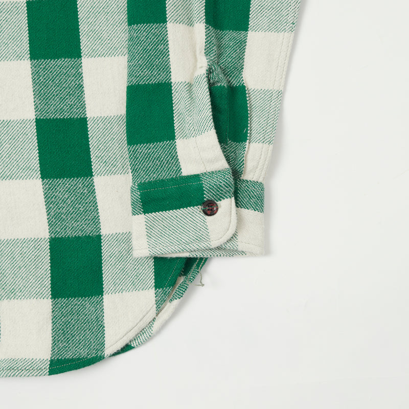 Warehouse 3104 '23 'A Pattern' Flannel Shirt - Green