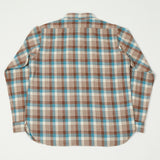 Warehouse 3104  Flannel Shirt 'D Pattern' - Brown