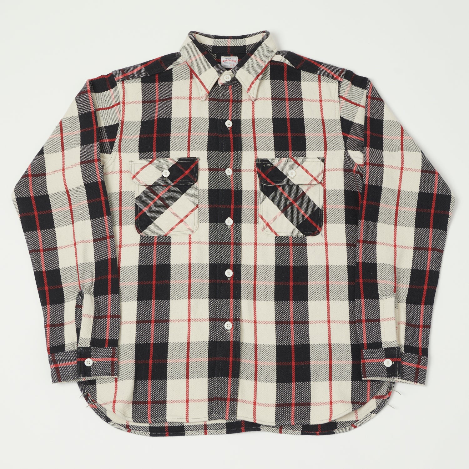 トップス WAREHOUSE FLANNEL SHIRTS 3104 Warehouse & Co 3104 Plaid Flannel Shirt - Black/Red – SON OF A STAG