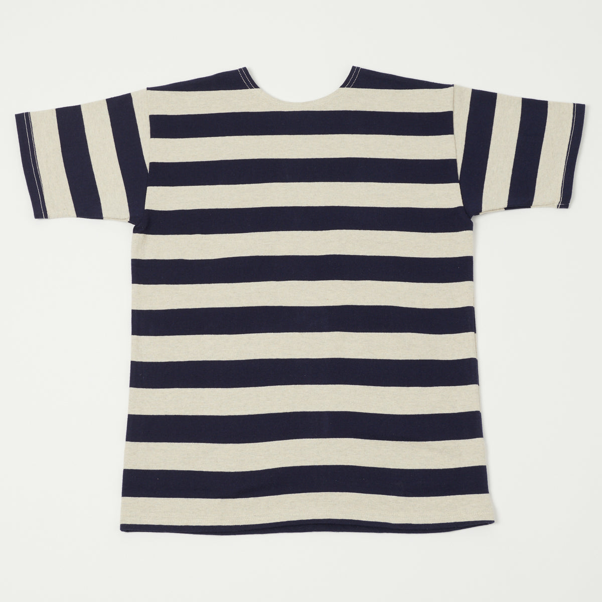 Warehouse & Co 4050 Duck Digger Border Stripe T-Shirt - Navy 