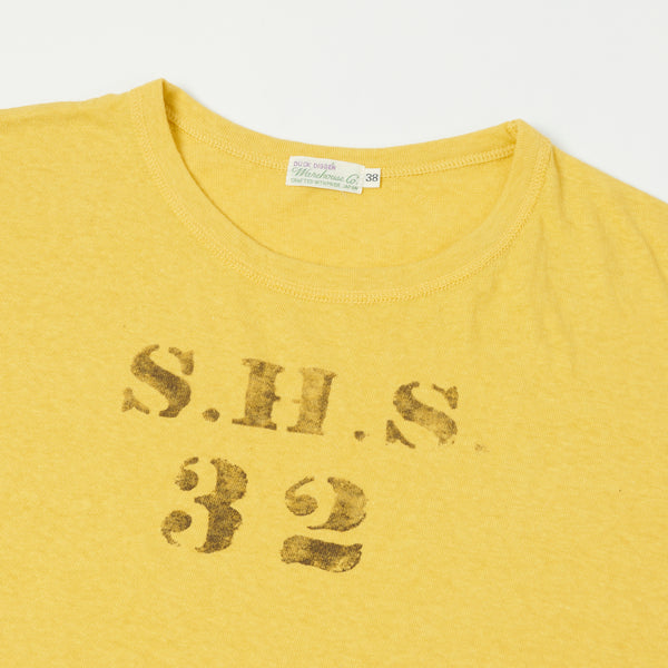 Warehouse 4091 'SHS' USN Skivvy Tee - Yellow
