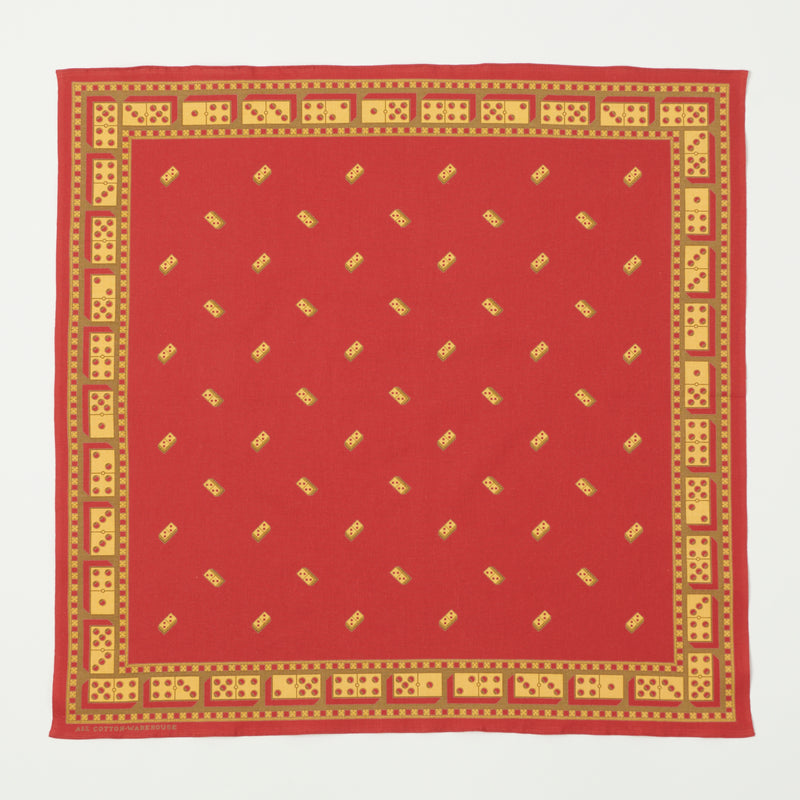 Warehouse 5240 'Domino' Pattern Bandana - Red