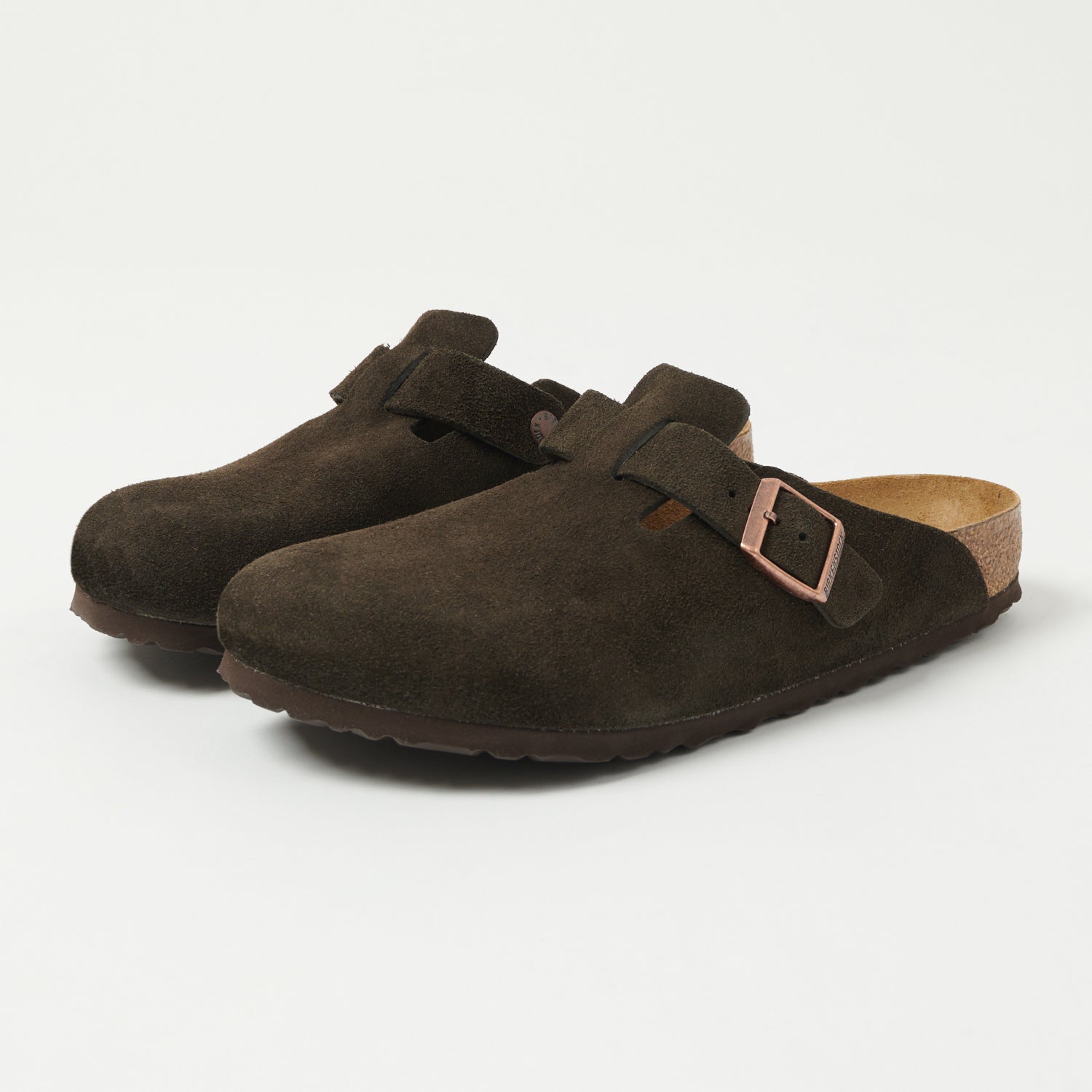 Birkenstock Boston Suede Leather Shoe - Mocha | SON OF A STAG
