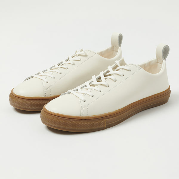 Buddy Bull Terrier Low Chubby Sneaker - White Leather
