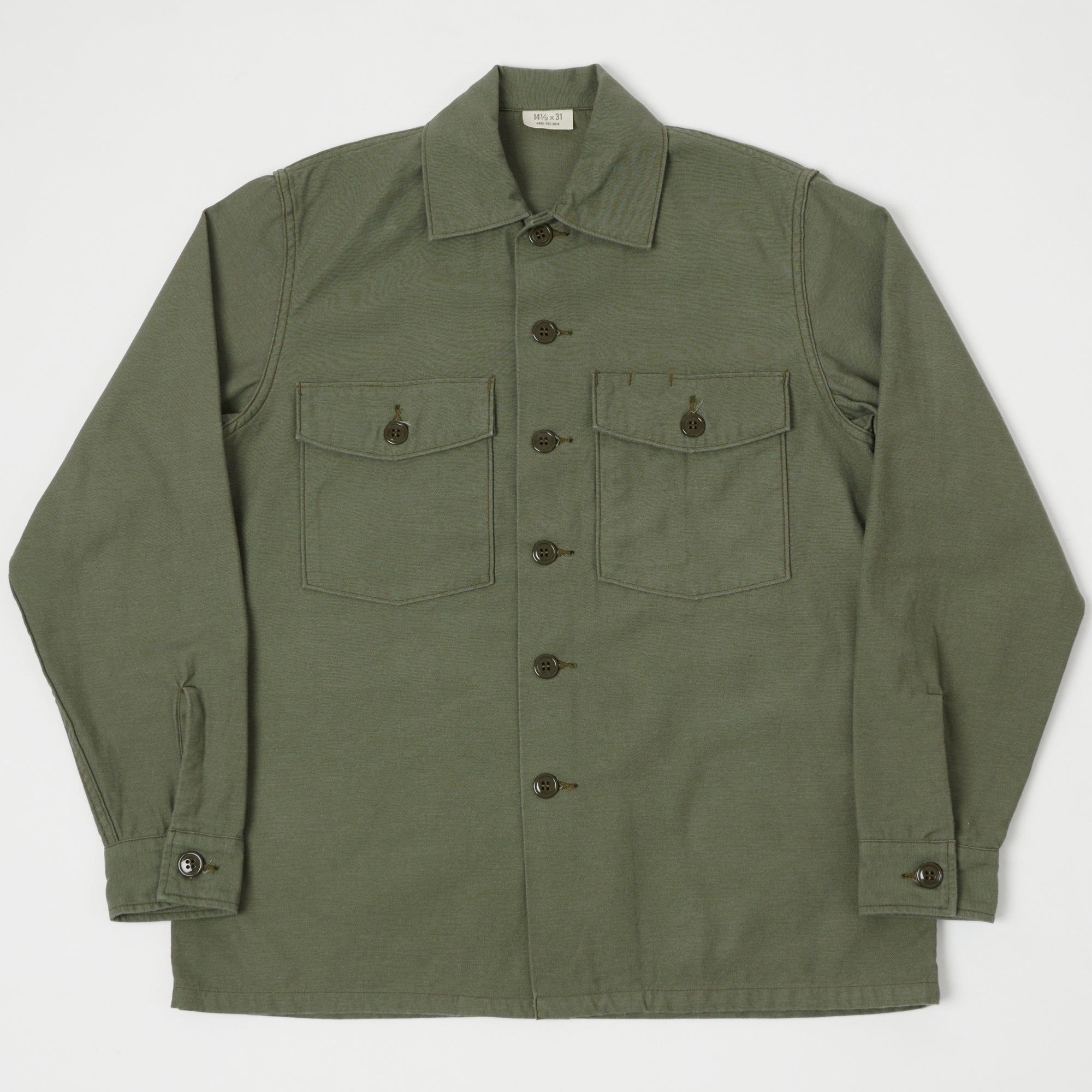 Buzz Rickson's OG-107 Sateen Utility Shirt - Olive – SON OF A STAG