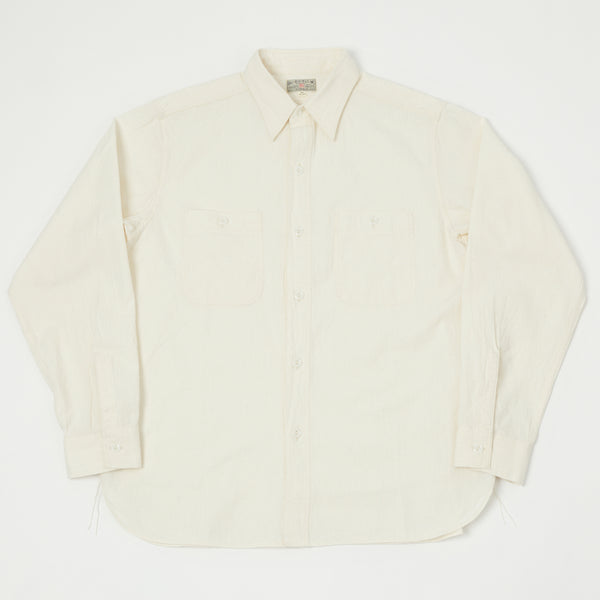 Buzz Rickson's Chambray Work Shirt - White