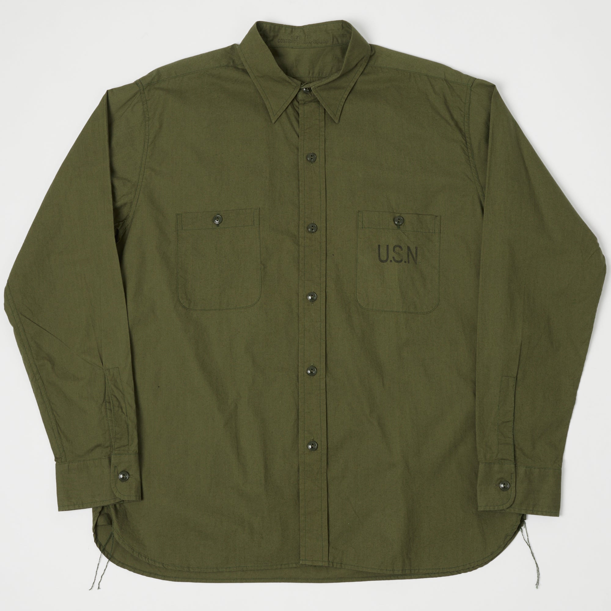 UES Twisted Yarn Twill Safari Shirt – Olive