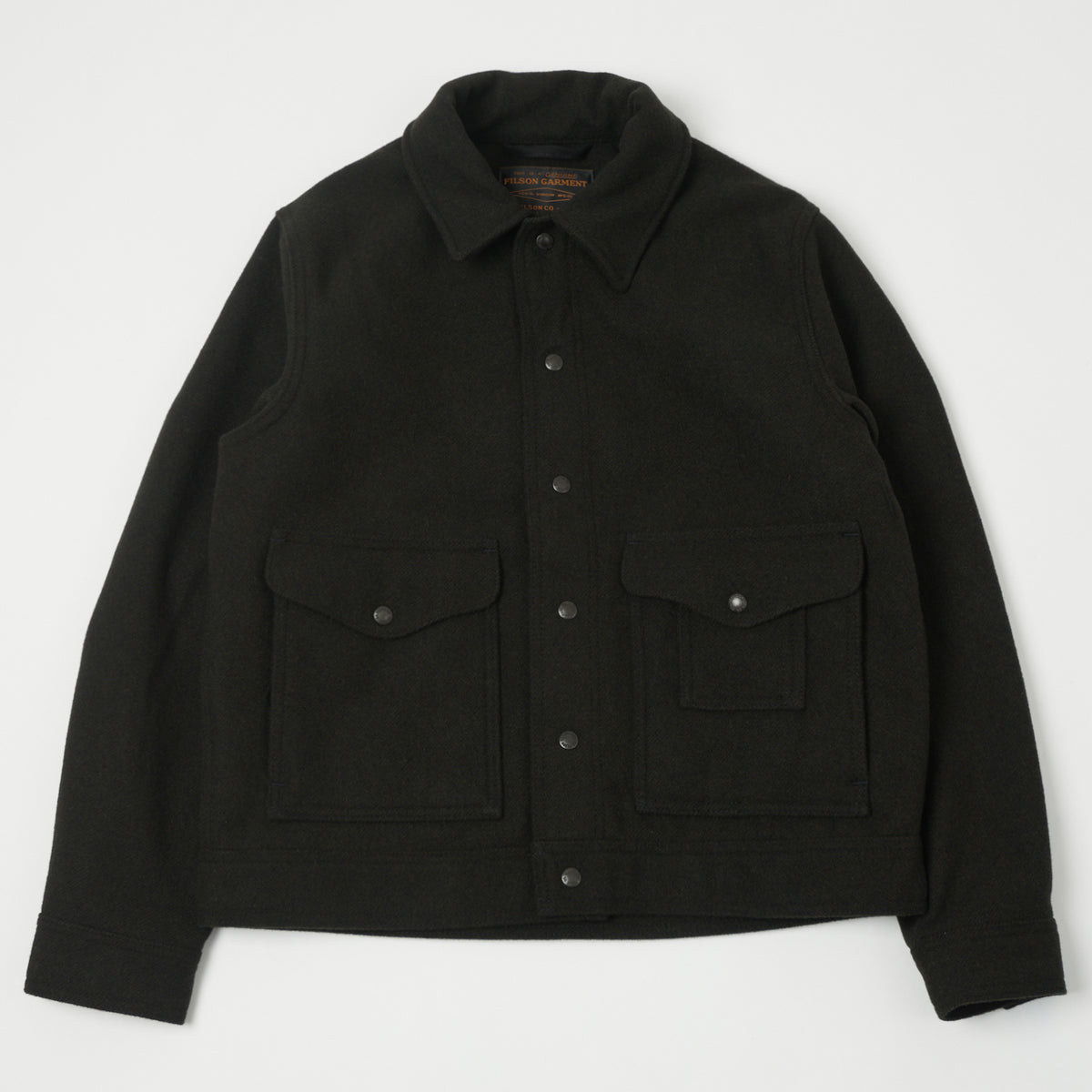 Filson Mackinaw Wool Work Jacket - Peat Black – SON OF A STAG