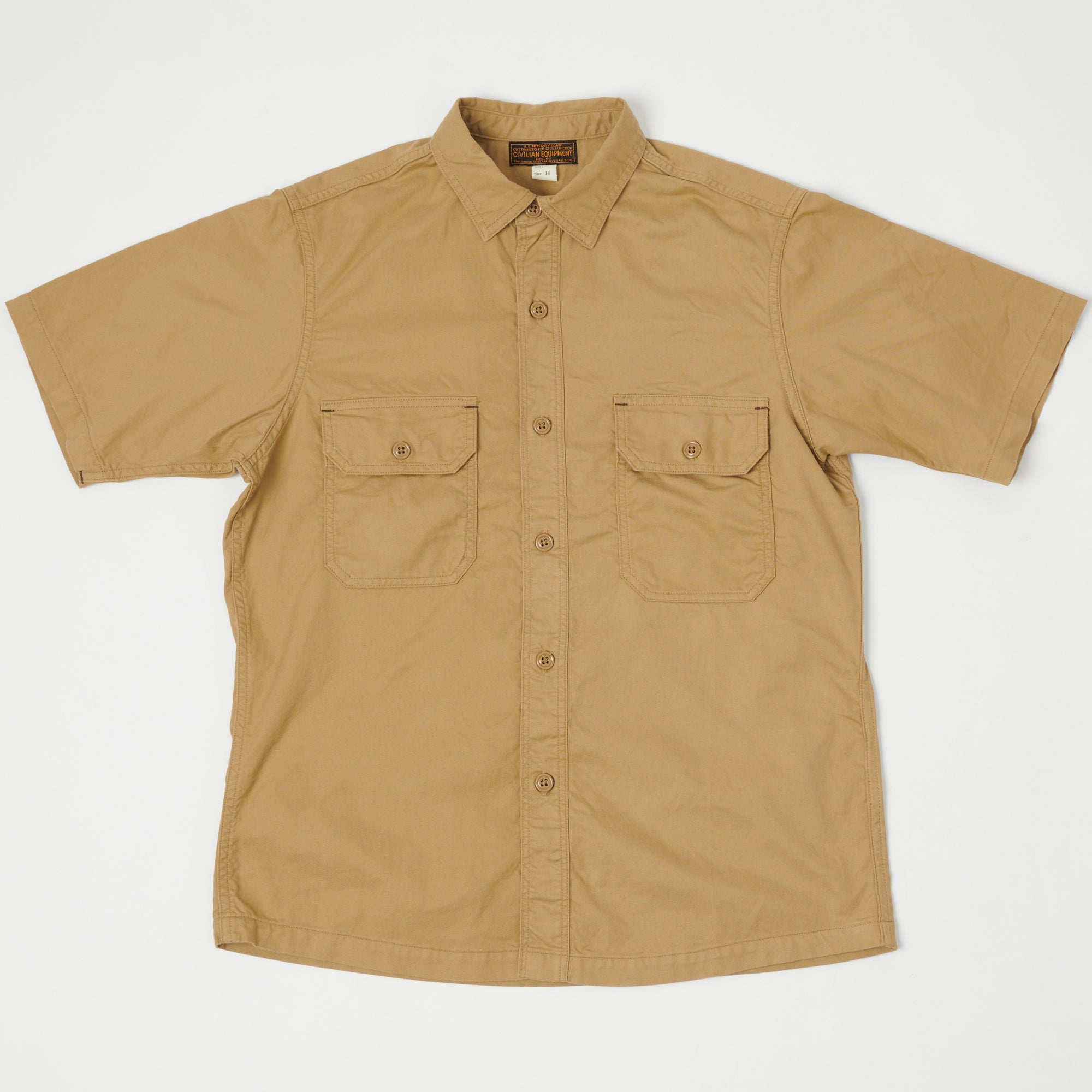 Freewheelers 1923015 Military Utility Shirt - Beige | SON OF A STAG