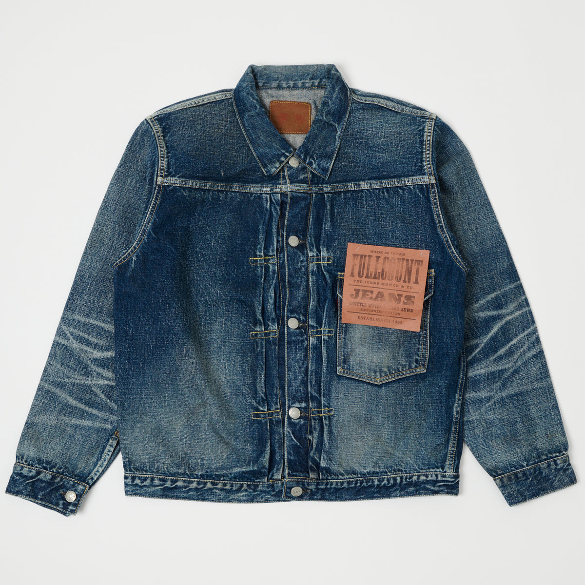 FULLCOUNT 2107 13.75oz Type I Denim Jacket - 