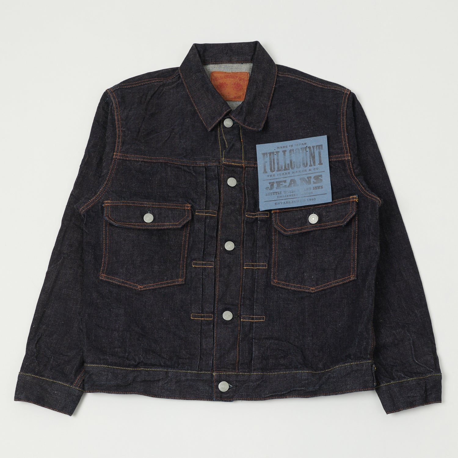 FULLCOUNT　Lot 2102 XX one washed FULLCOUNT_2102XXWDENIMJACKET_I