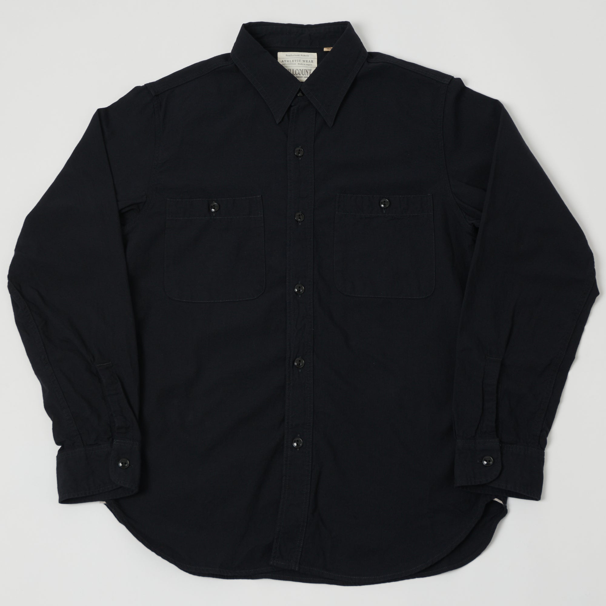 Full Count 4810-22 5oz Classic Chambray Shirt - Black