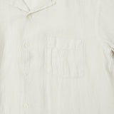 Hartford AZ04001 Linen Short Sleeve Shirt - Chalk