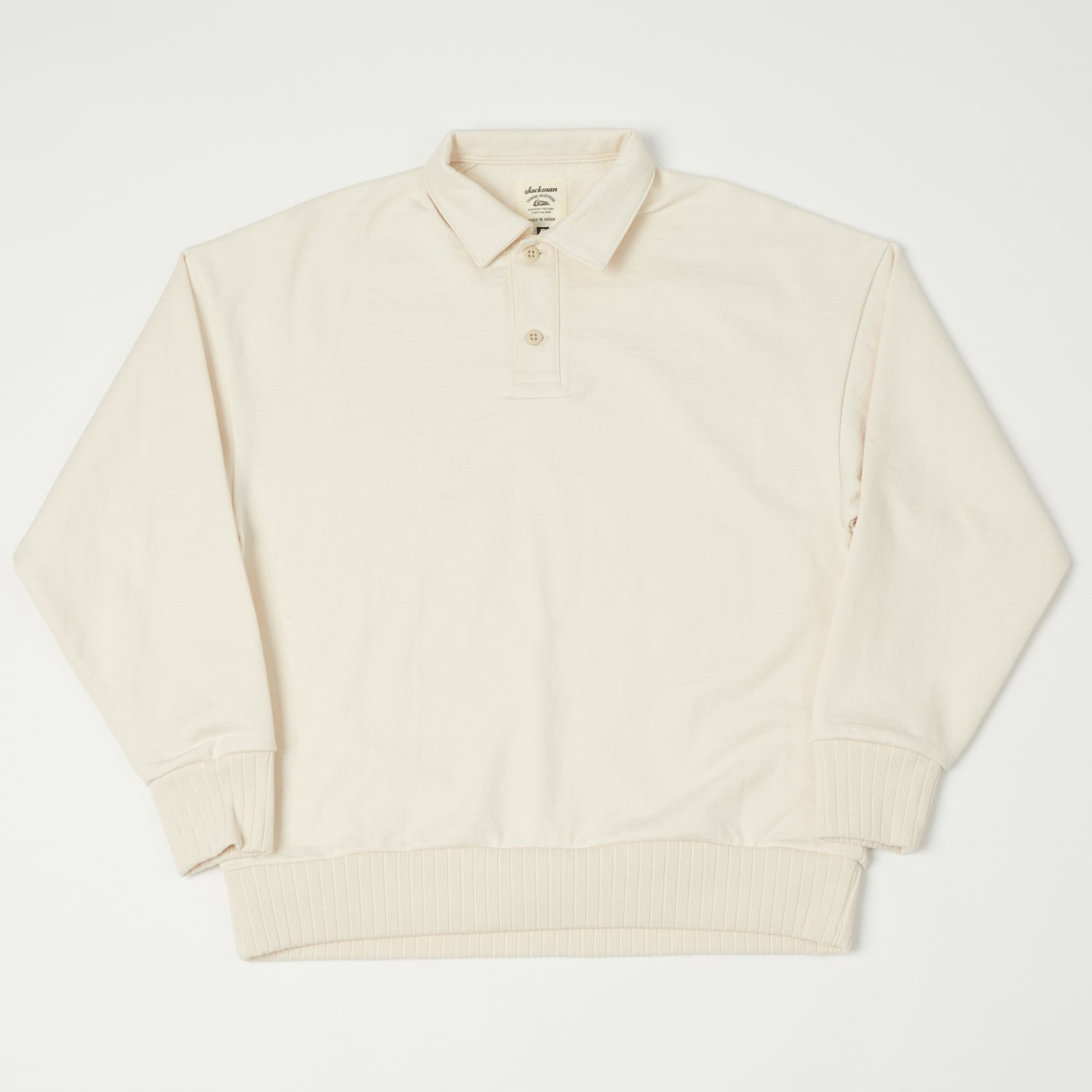 Jackman JM7266 Dotsume Sweat Owners Polo - Ivory