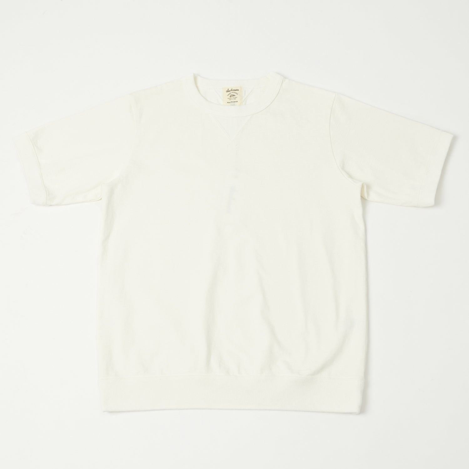 Jackman Dotsume Rib T-Shirt - Off White | SON OF A STAG