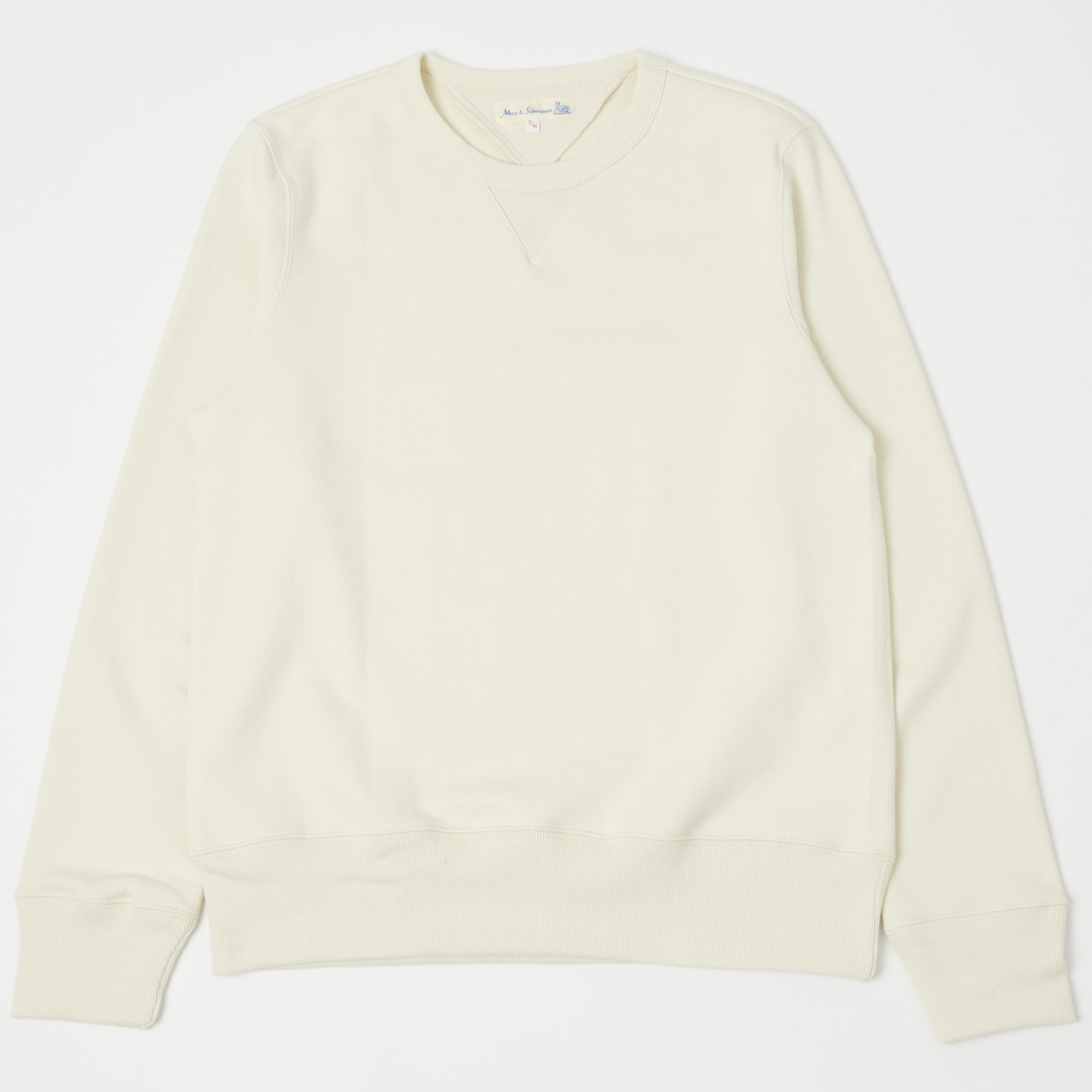 Merz b. Schwanen 346 Crew Neck Sweatshirt - Oat