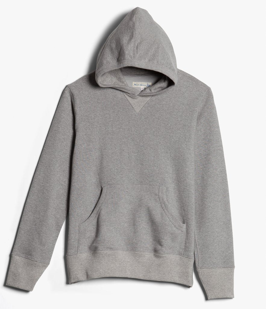 トップス Merz b.schwanen 382 HOODIE size 7 Merz b. Schwanen 382 Hooded Sweatshirt - Grey Melange – SON OF A STAG