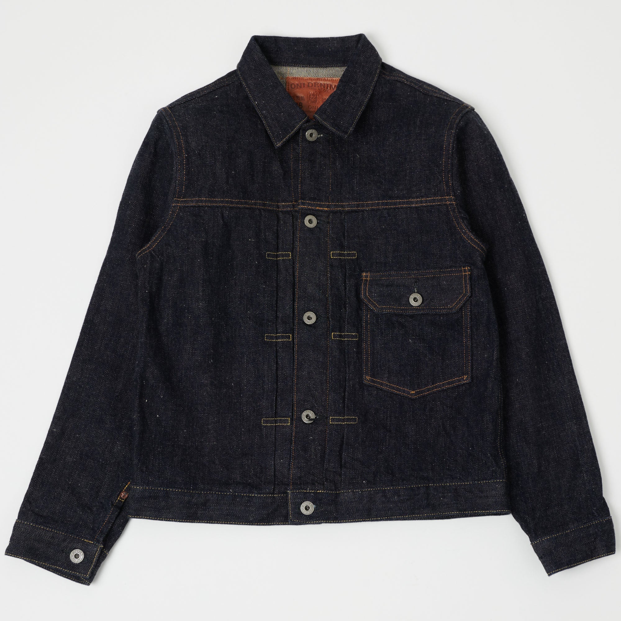 ONI 01507NIXX 17oz Natural Indigo Type I Denim Jacket - Rinsed