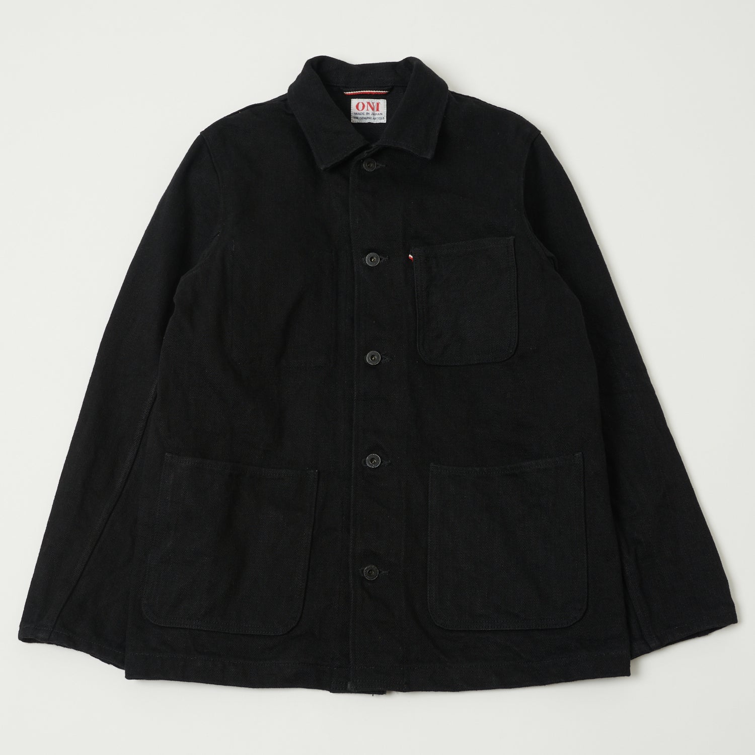 ONI 03502ZR-BKBK 'Secret Denim' Coverall Jacket - Rinsed - Black