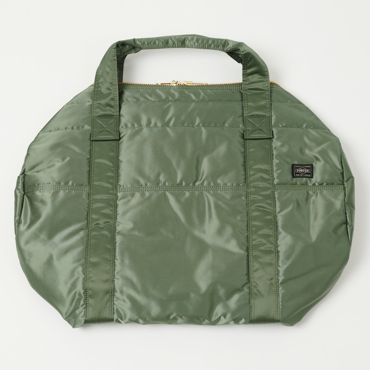 Porter-Yoshida & Co. Medium Tanker 2-Way Boston Bag - Sage Green 