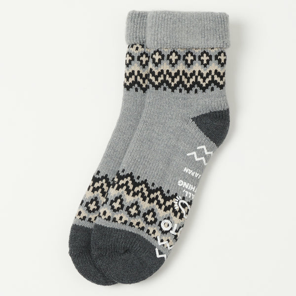 RoToTo Nordic Comfy Room Sock - Grey