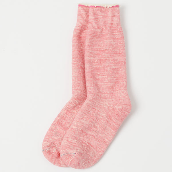RoToTo Double Face Crew Sock - Light Pink