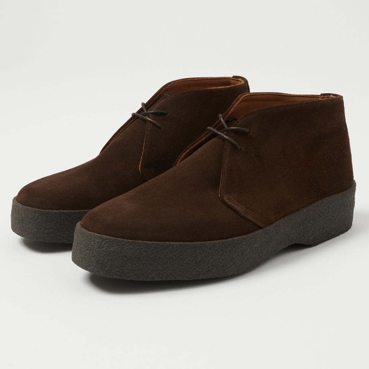 Sanders Japan Collection Brit Chukka - Chocolate Brown Suede – SON 