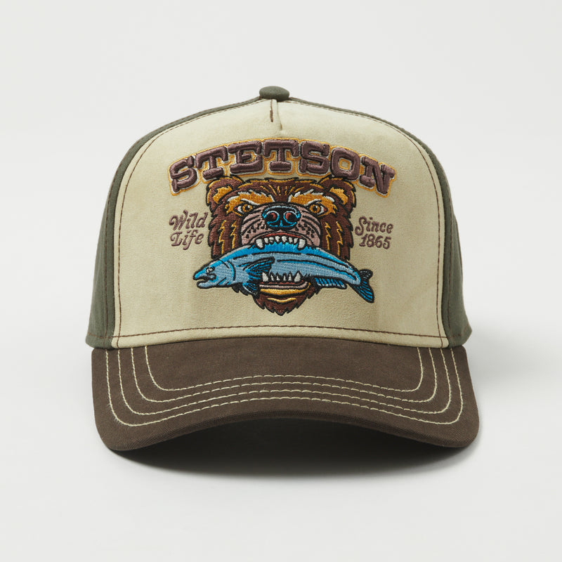 Stetson 7766103-67 'Wild Life' Trucker Cap - Olive/Brown