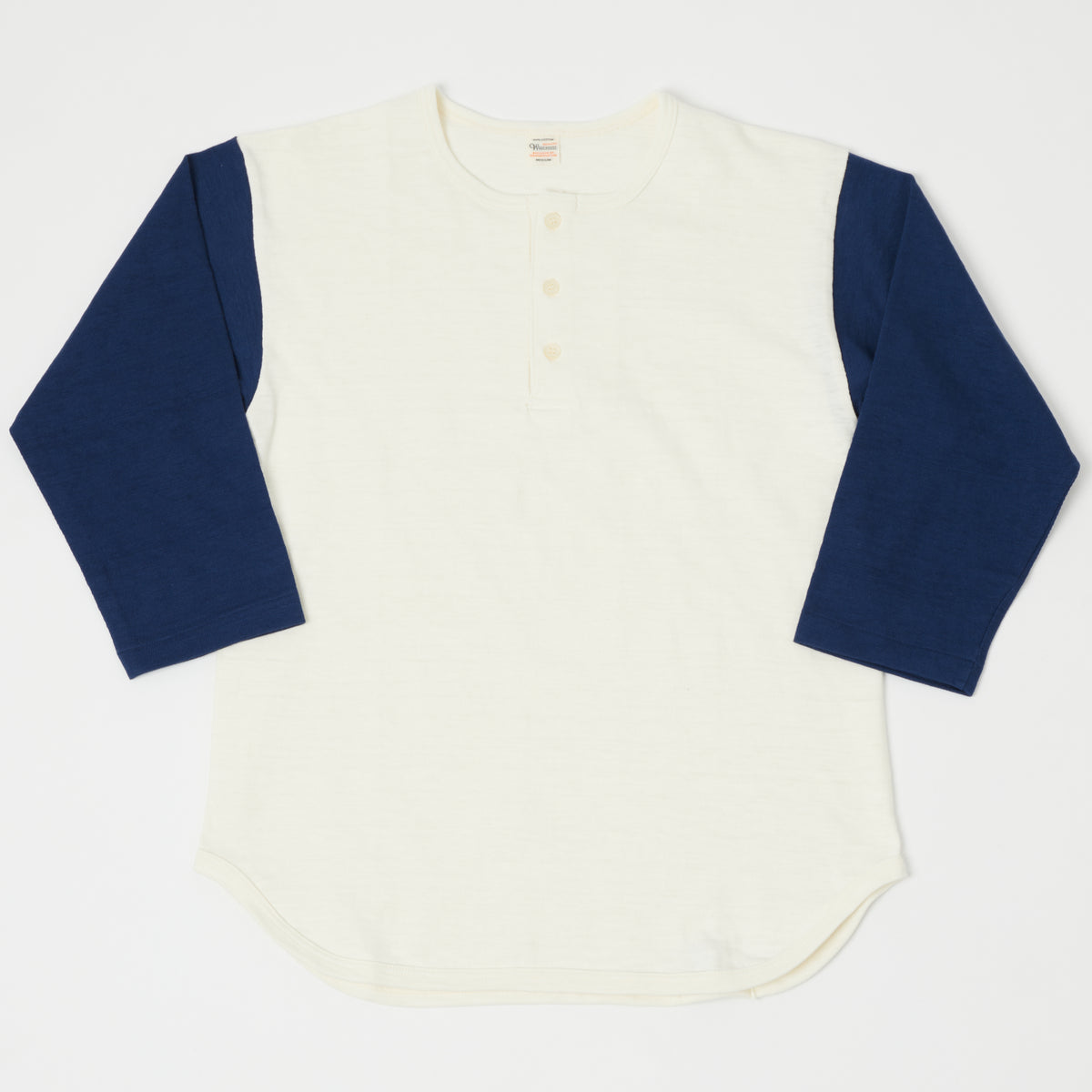 Warehouse & Co 4058 Baseball Henley - Cream/Navy – SON OF A STAG