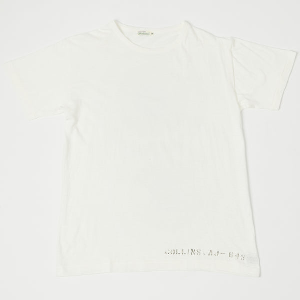 Warehouse 4091 'Collins' USN Skivvy Tee - Off White