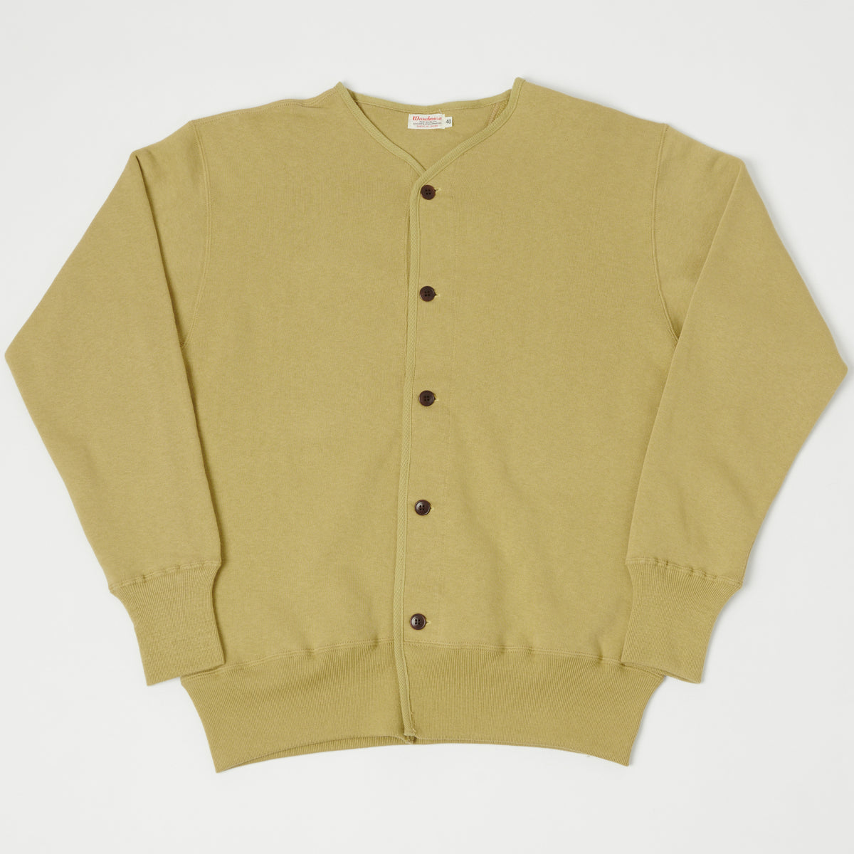 Warehouse & Co 456 U.S. Navy Cardigan Sweatshirt - Dark Beige 