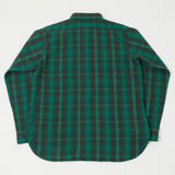 Warehouse 3104  Flannel Shirt 'C Pattern' - Green