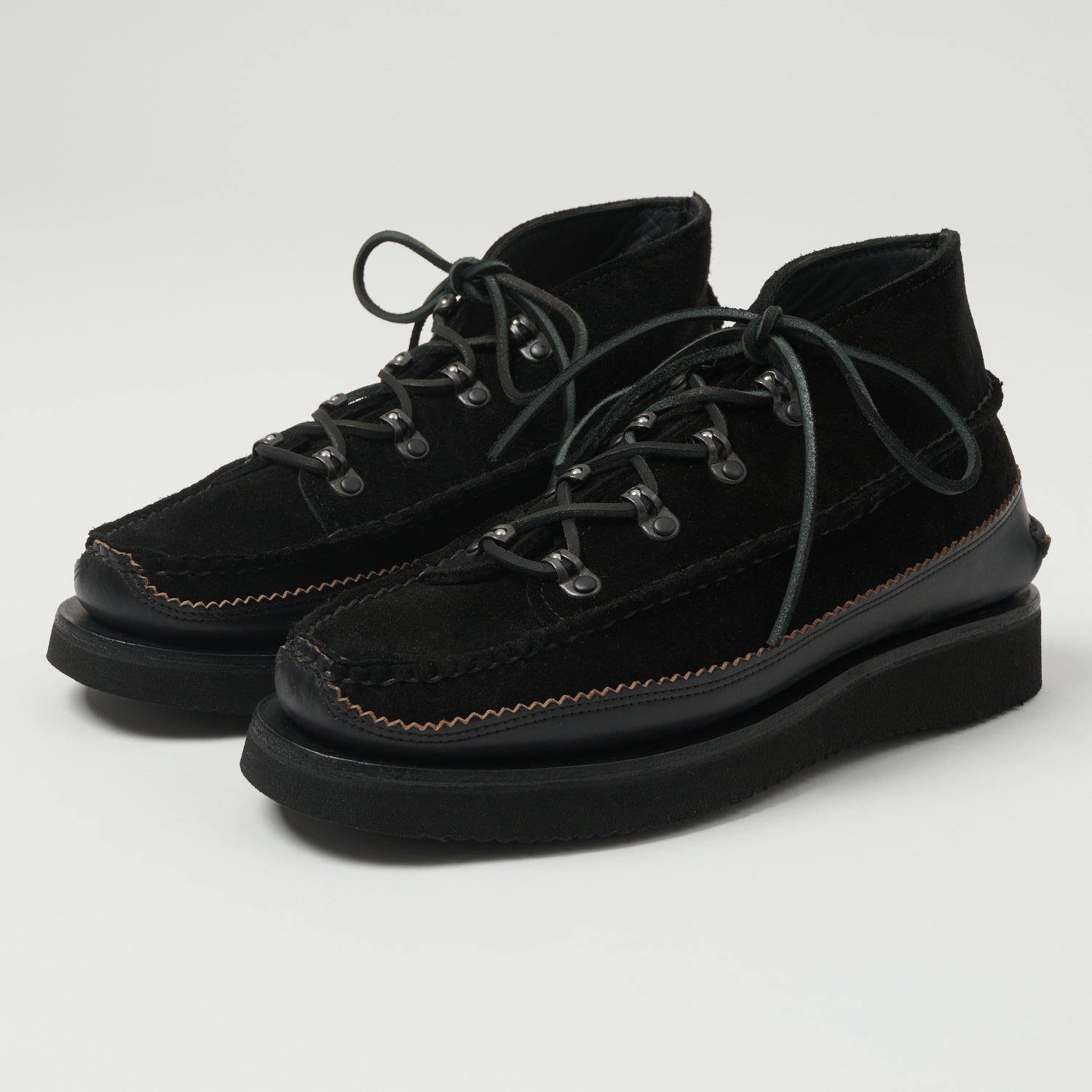 Yuketen Handsewn Tokyo DB Chukka w/21 Boot FO Nero x G Black