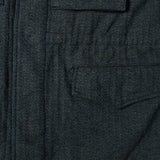 Spellbound 48-542W M-65 Wool Jacket - Blue Herringbone