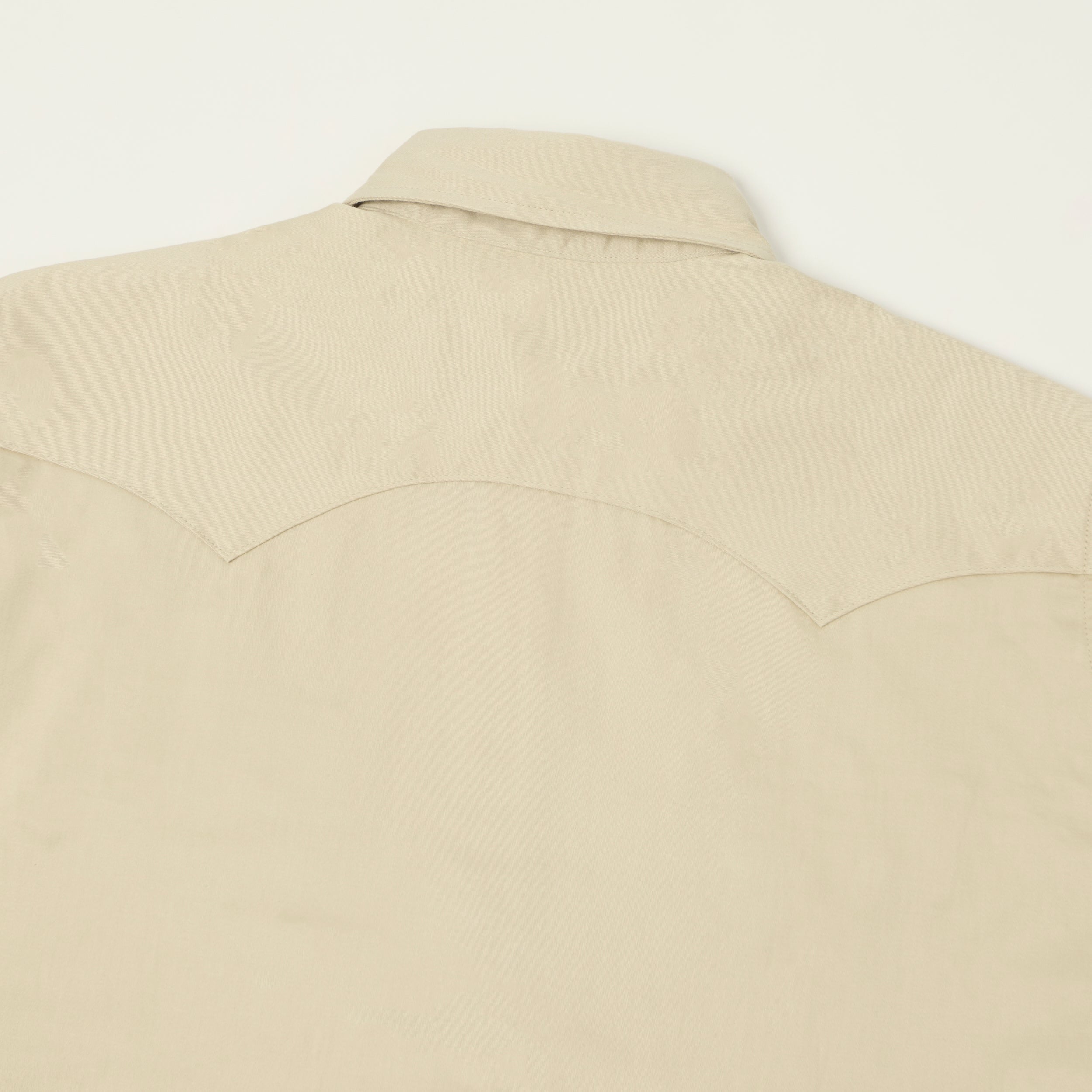 Anatomica 'Harrison' Sateen Western Shirt - Beige