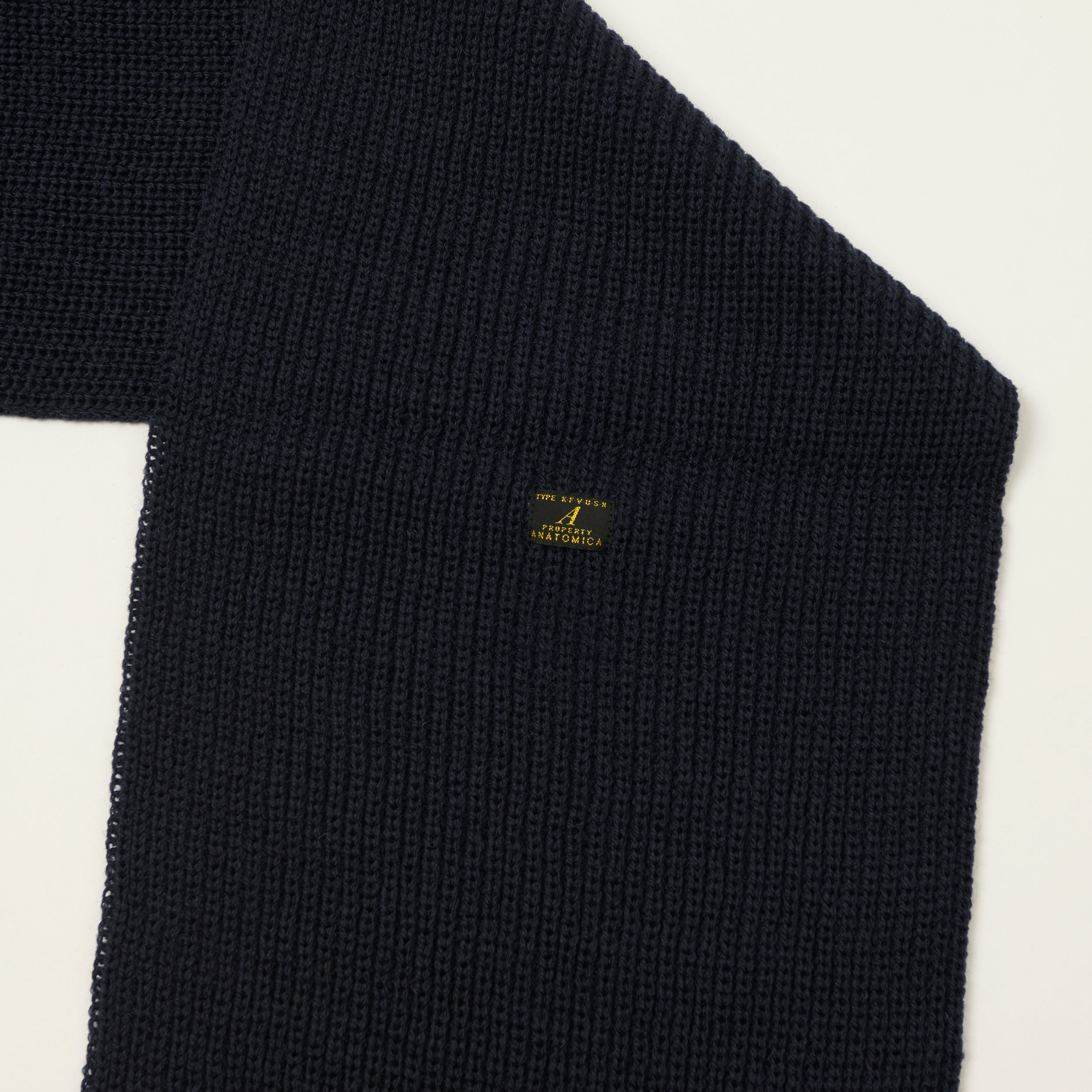 Anatomica 'KNF' Knit Muffler - Navy
