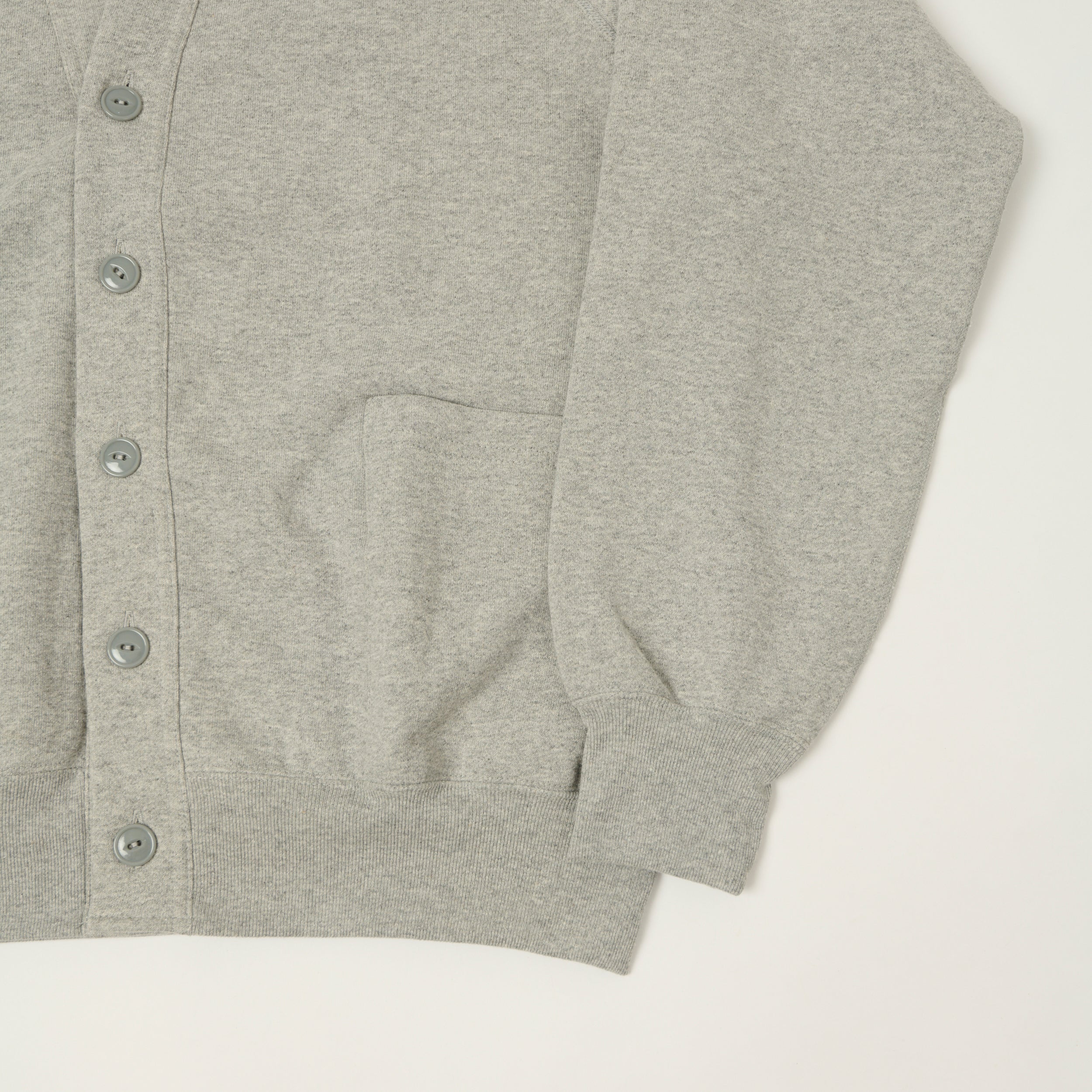 Anatomica Raglan Sleeve Cardigan - Grey