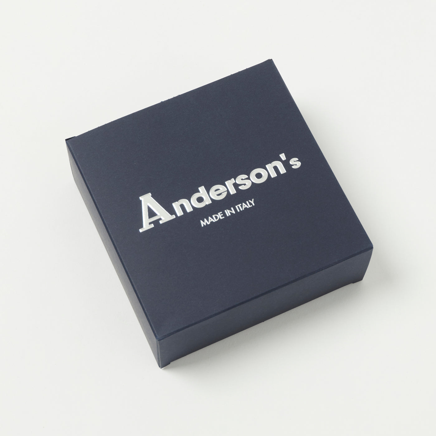 Anderson's Woven Leather 3.5cm Belt - Black