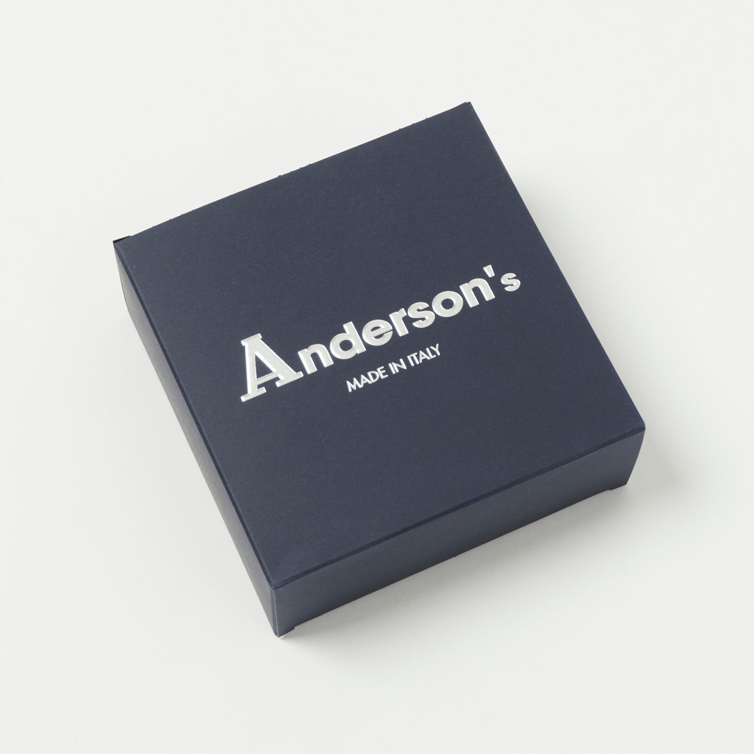 Anderson's Woven Leather 3.5cm Belt - Black