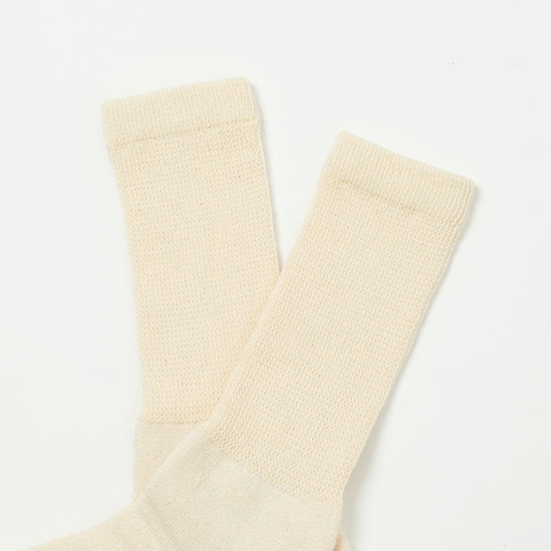 Anonymous Ism Organic Cotton Supersoft Crew Socks - Natural