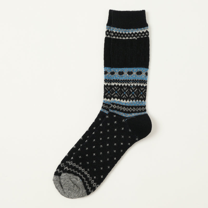 Anonymous Ism Snow Links JQ Crew Sock - Black