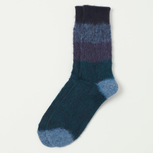 Anonymous Ism Graduation Cable Crew Socks - Navy